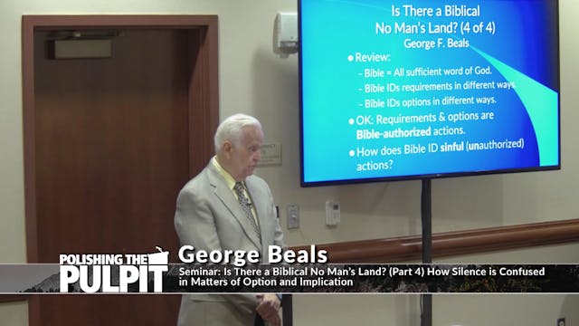 George Beals: Seminar: Is There a Bib...