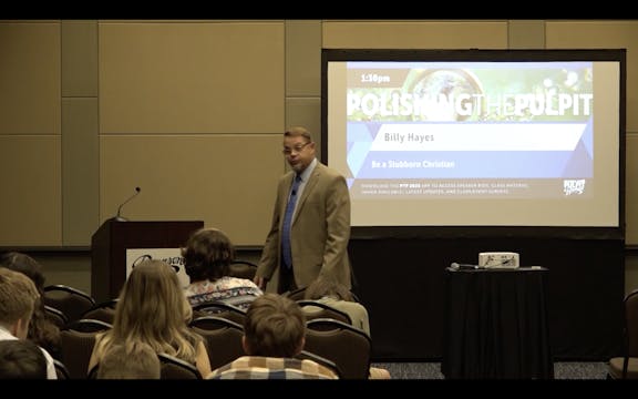 Be a Stubborn Christian | Billy Hayes