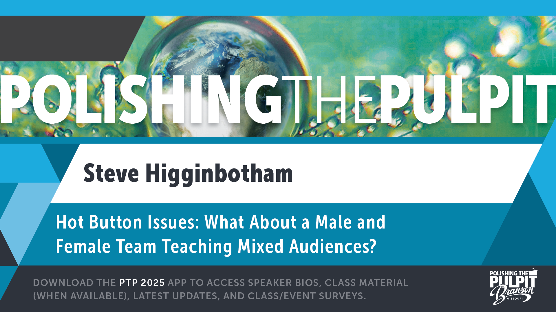 What About a Male and Female Team Teaching Mixed Audiences? | Steve Higginbotham