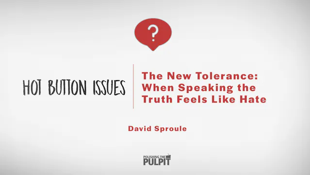 The New Tolerance: When Speaking Trut...