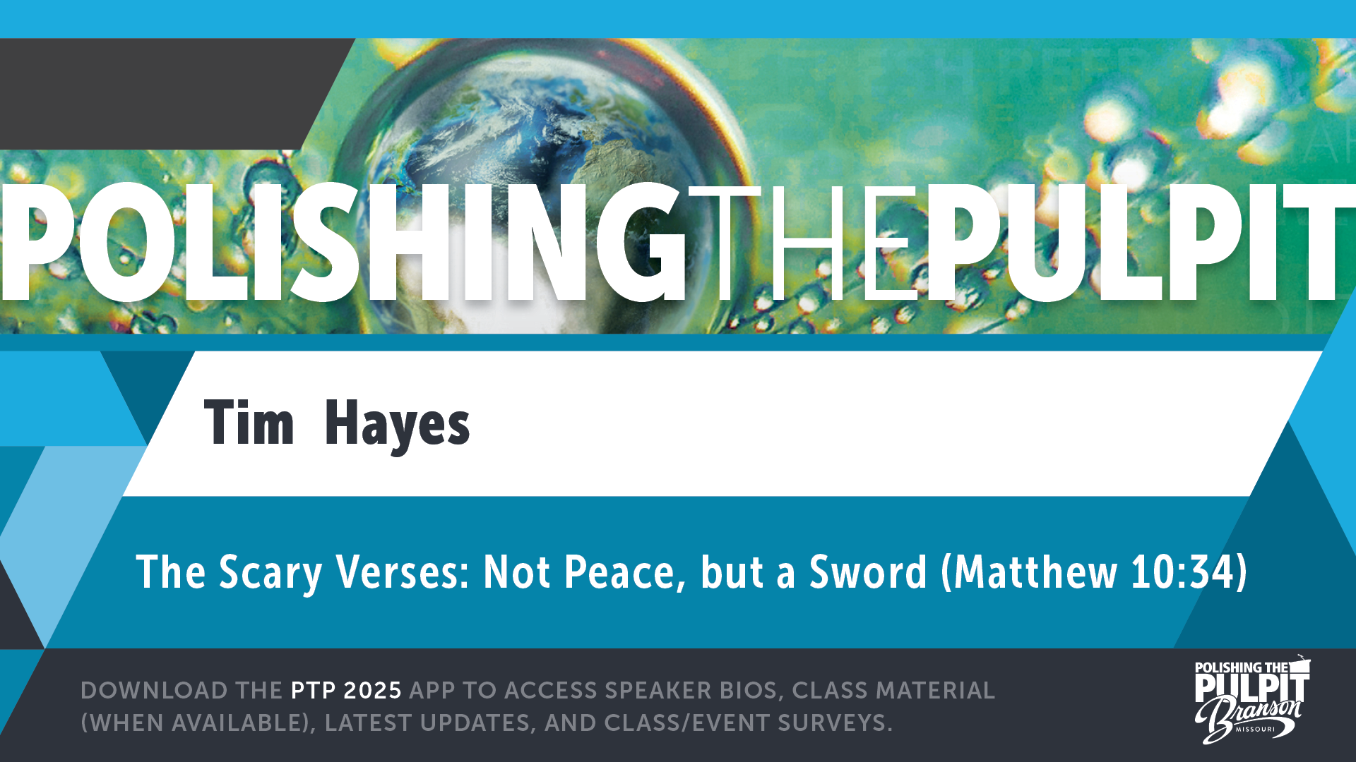 The Scary Verses: Not Peace, but a Sword (Matthew 10:34) | Tim Hayes