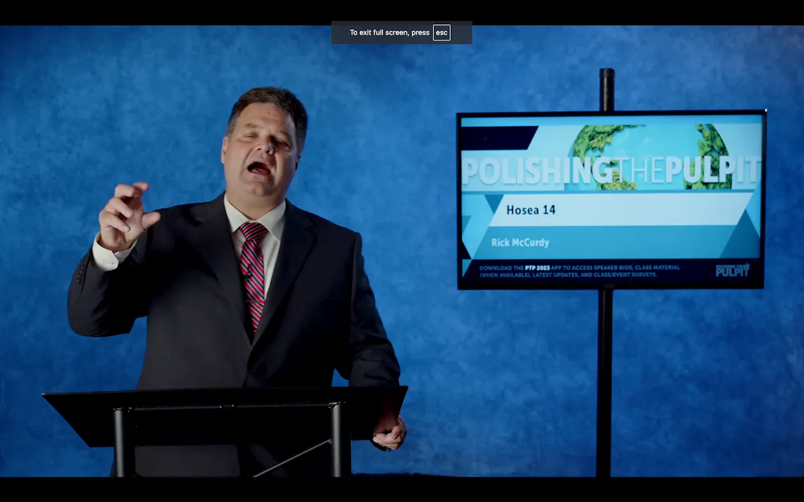 Hosea 14 | Rick McCurdy - ALL - PTP365