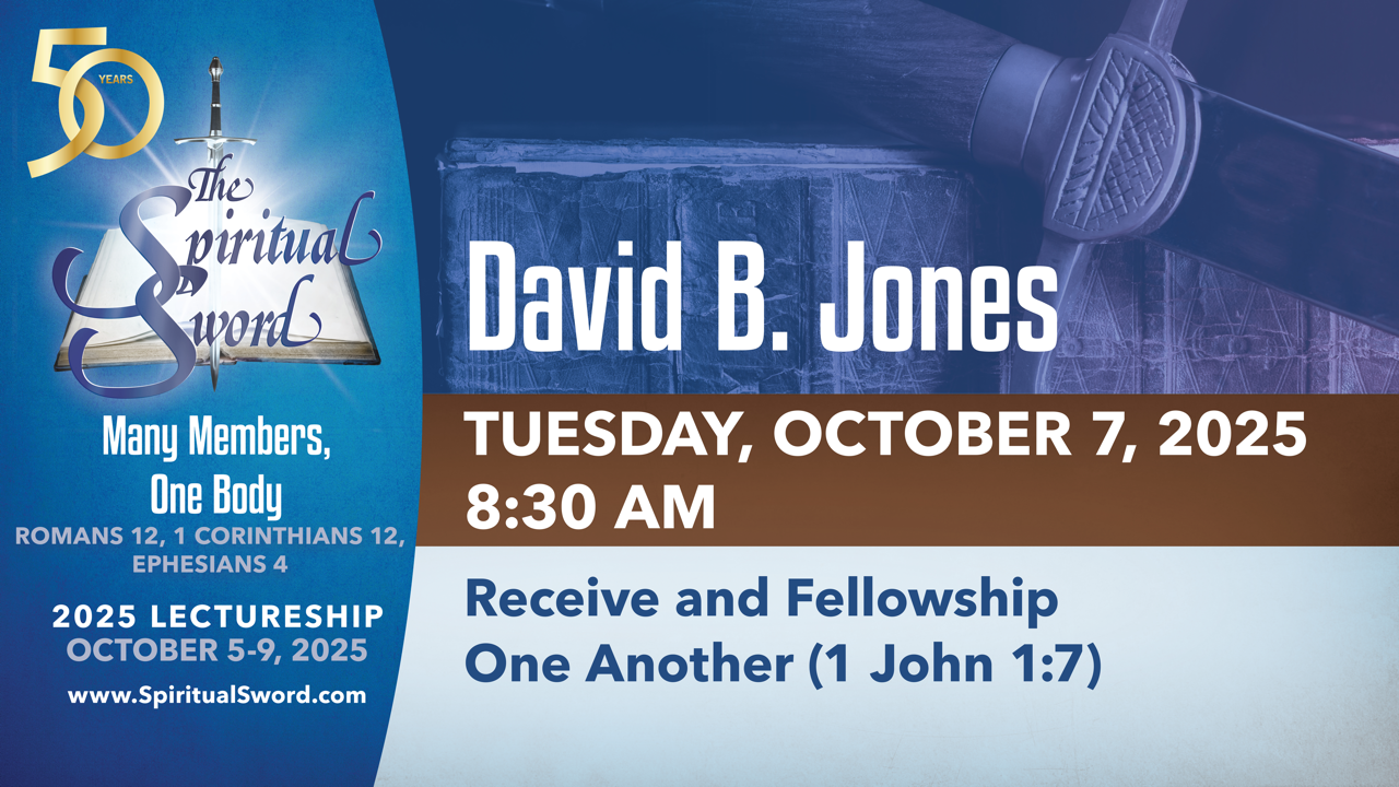 Receive and Fellowship One Another (1 John 1:7) | David B Jones