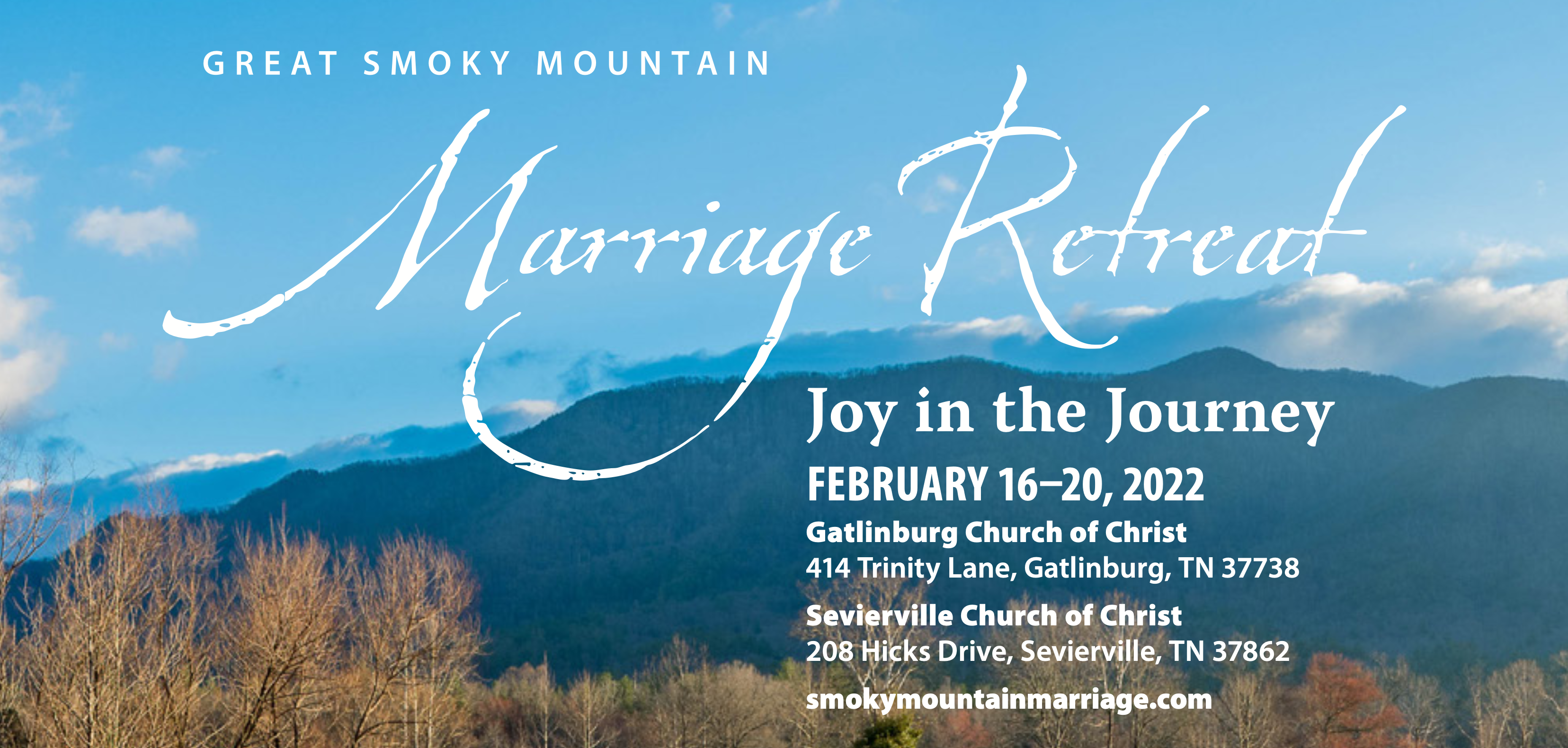 Great Smoky Mountain Marriage Retreat 2022: Joy in the Journey