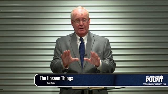 Glenn Colley: Seeing the Unseen (2 Co...