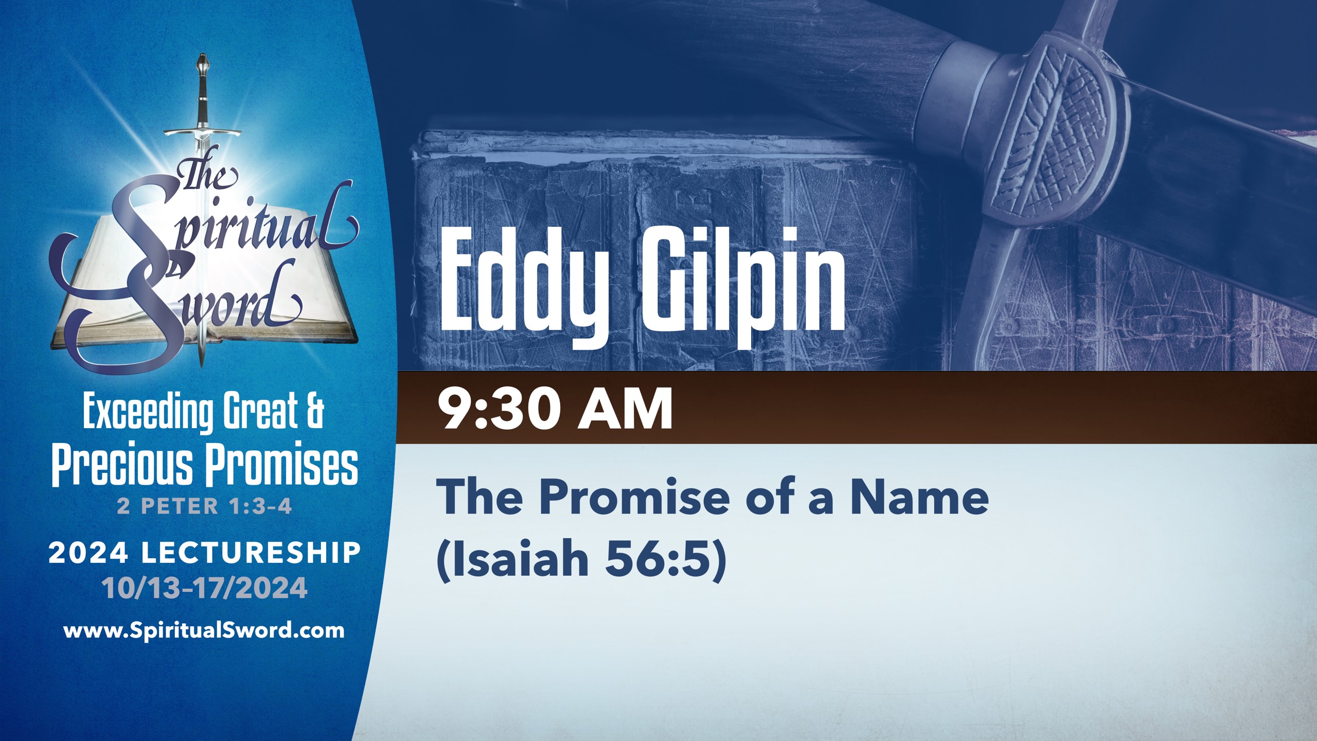 The Promise of a Name (Isaiah 56:5) | Eddy Gilpin