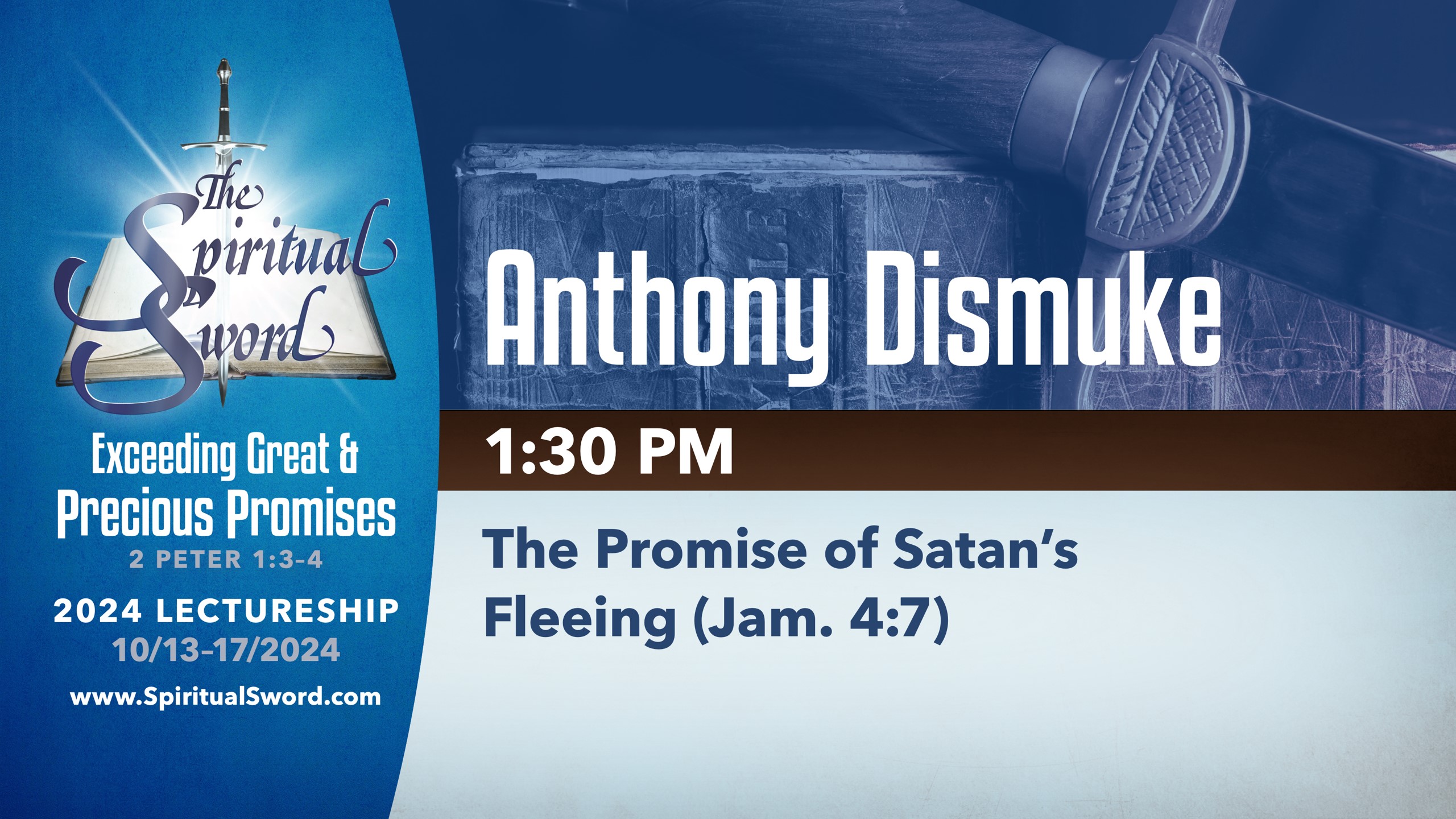 The Promise of Satan’s Fleeing (Jam. 4:8) | Anthony Dismuke