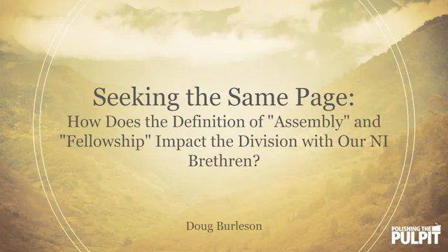 The Division with Our NI Brethren | D...