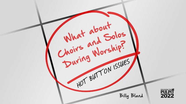 Hot Button Issues: What about Choirs ...