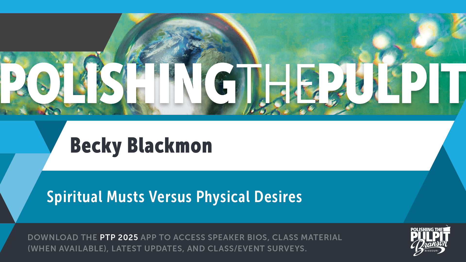 Spiritual Musts Versus Physical Desires | Becky Blackmon