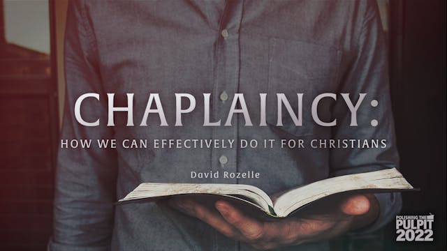 Chaplaincy: How We Can Effectively Do...