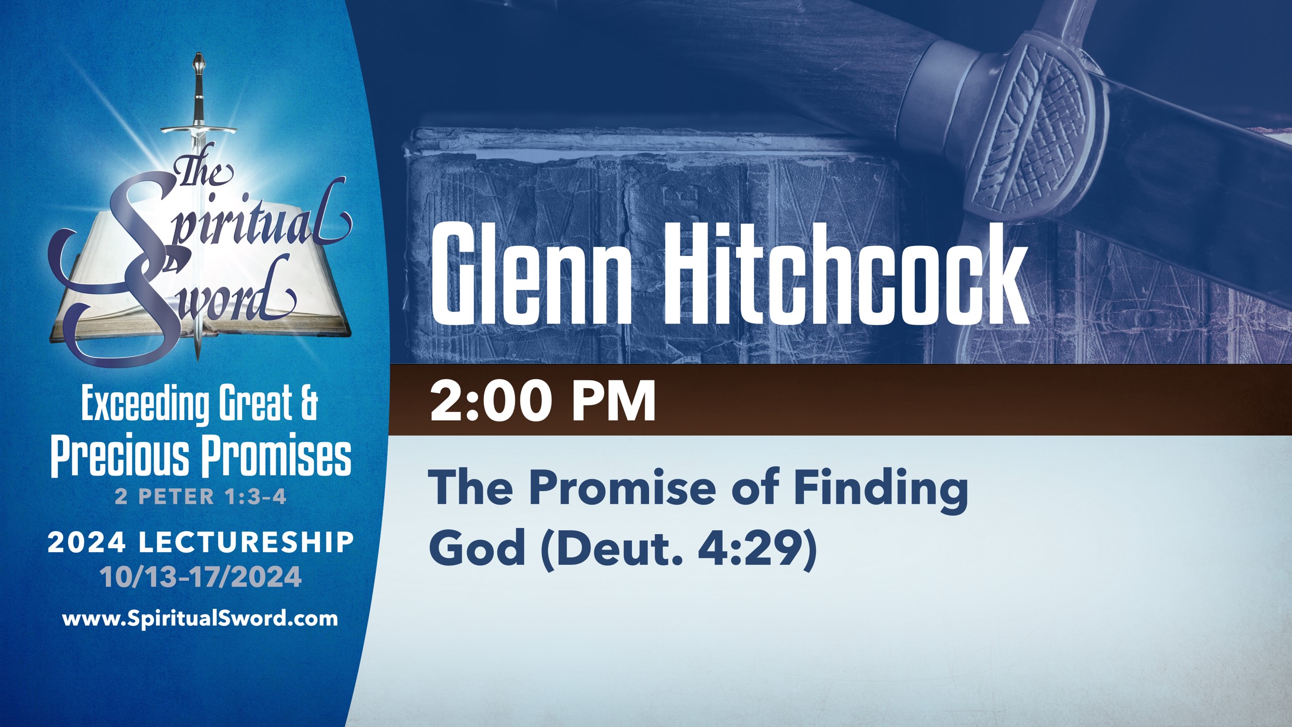 The Promise of Finding God (Deut. 4:29) | Glenn Hitchcock