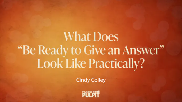 What Does Be Ready Always to Give an ...