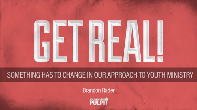 Get Real! Something Has To Change in ...