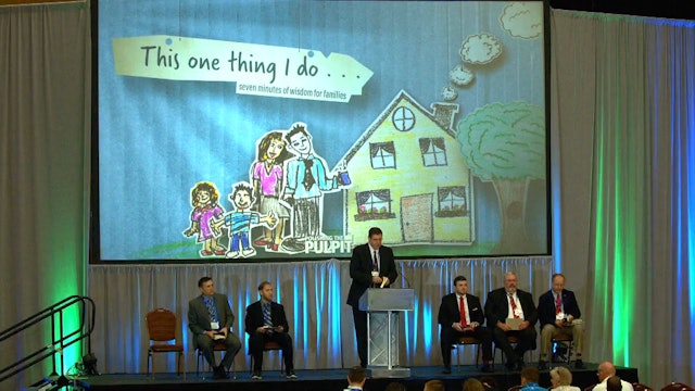Seven Minutes of Wisdom for Families: "This One Thing I Do:" (PTP 2018)