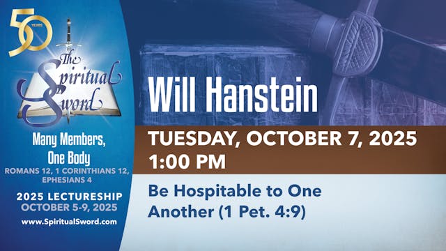 Be Hospitable to One Another (1 Peter...