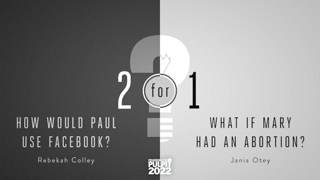 2 for 1: "How Would Paul Use Facebook...