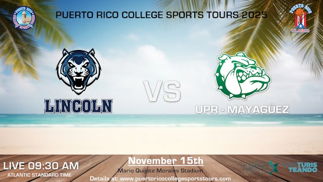 Lincoln University MO Men vs UPR Mayaguez
