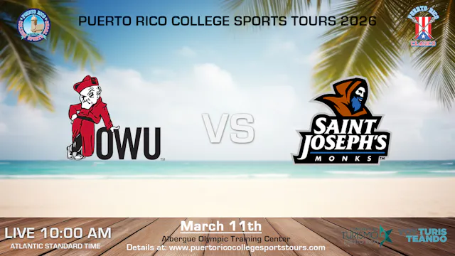 Ohio Wesleyan U vs Saint Joseph’s College of Maine