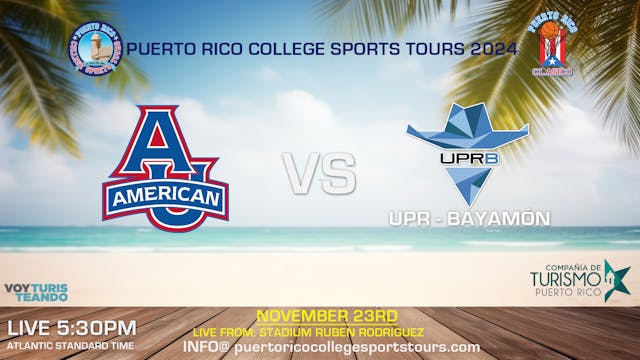 AMERICAN UNIVERSITY VS UPR BAYAMON