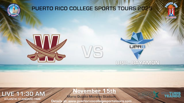 Walsh University Men Vs UPR Bayamon