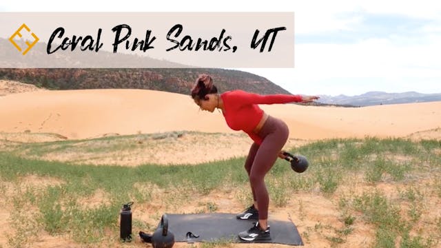 Coral Pink Sands in Utah with Hannah