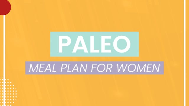 Paleo Meal Plan - Women