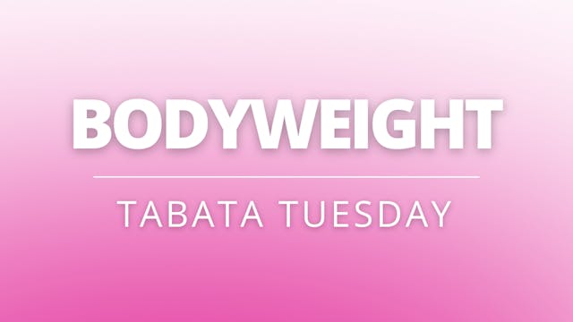 Bodyweight | Tabata Tuesday | Coach P...