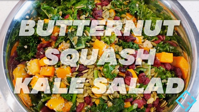 Roasted Butternut Squash Kale Salad
