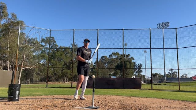45 degree step out drill. Stay throug...