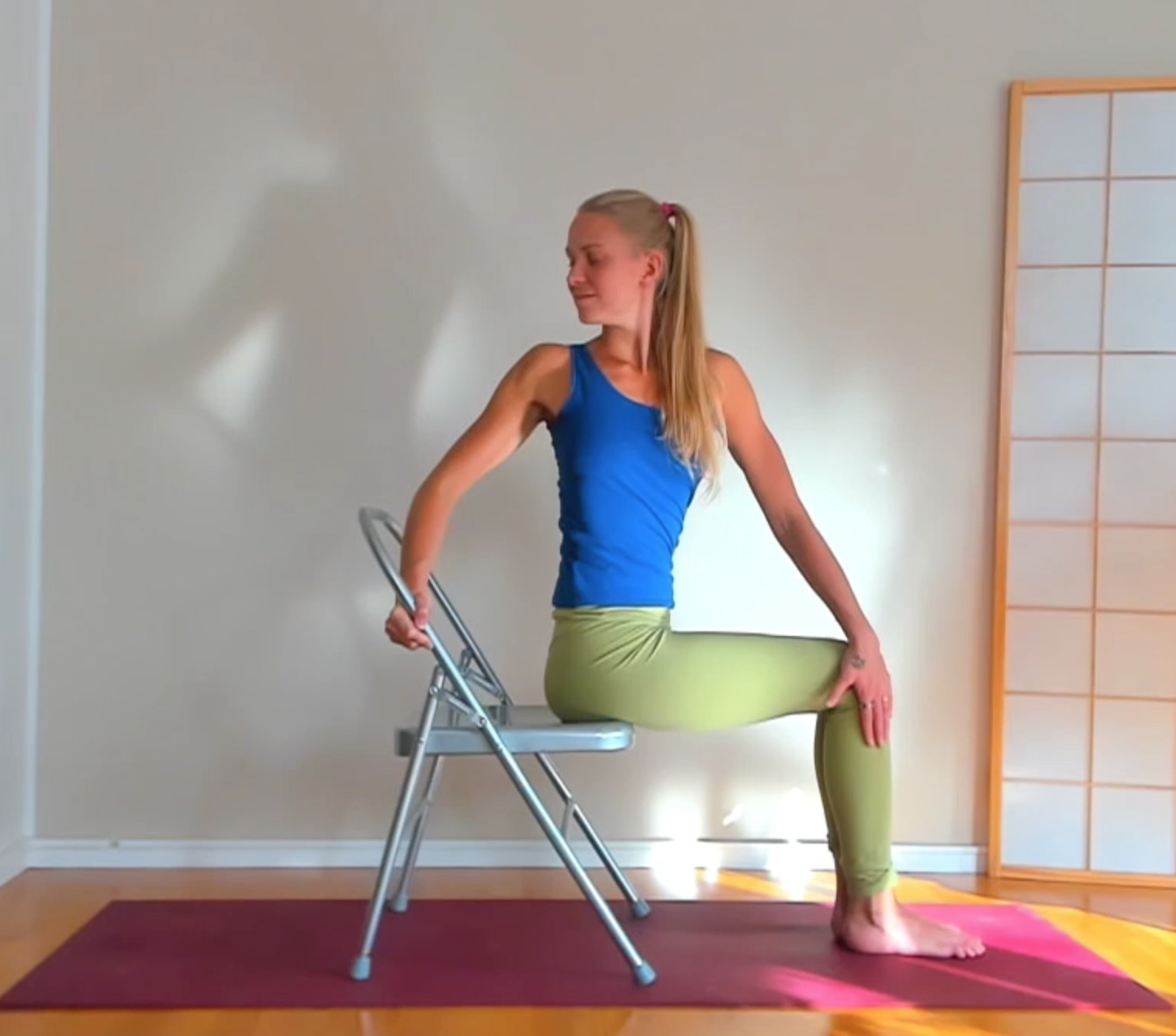 Chair Yoga Releases for spine, shoulders & hips