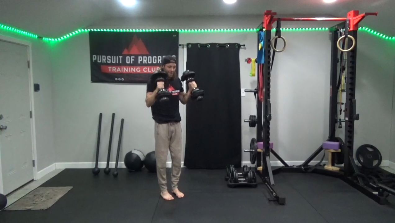Upper Body Dumbbell Ladder