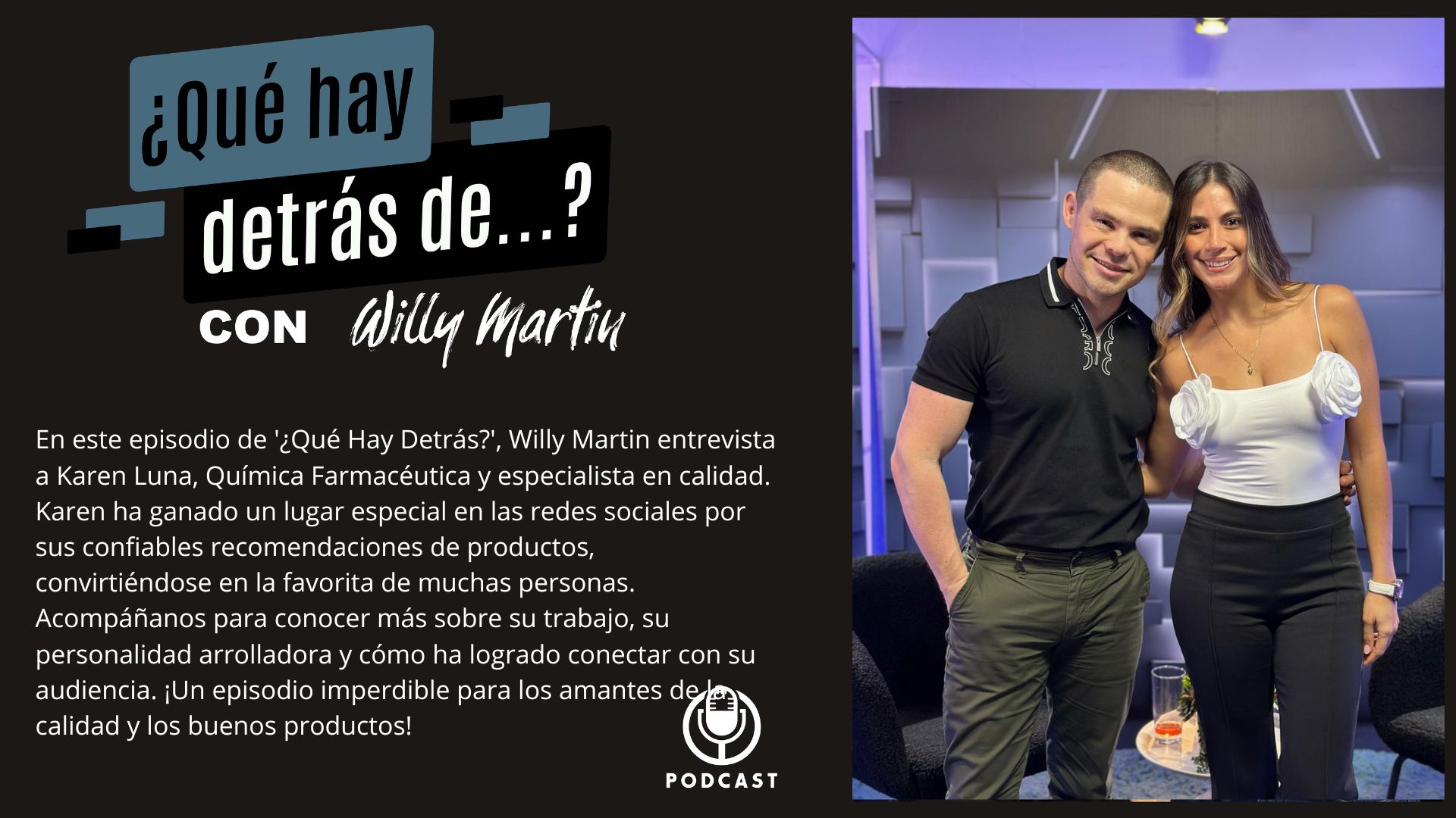 Karen Laura: Química Farmacéutica y especialista en calidad.