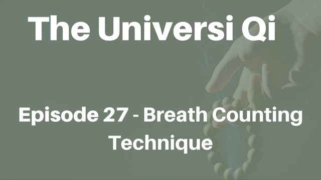 Universi Qi Episode 27 - Breath Counting Technique (4 mins)