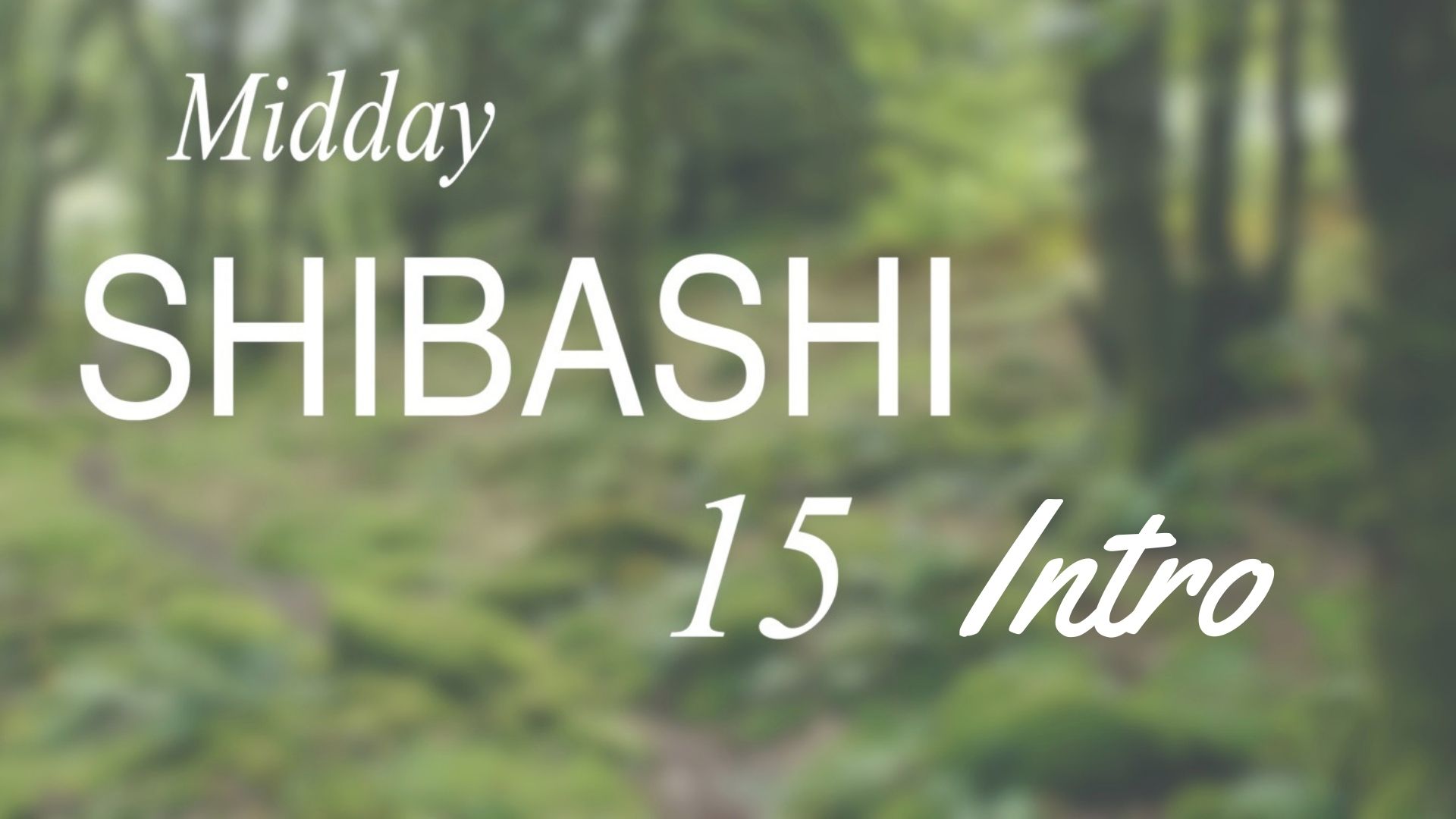 Intro to Mid-day Shibashi 15 Routine (3 mins)