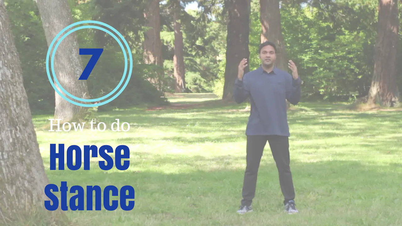 How to do 'Horse Stance' (10 mins) Beginner Lesson Qi