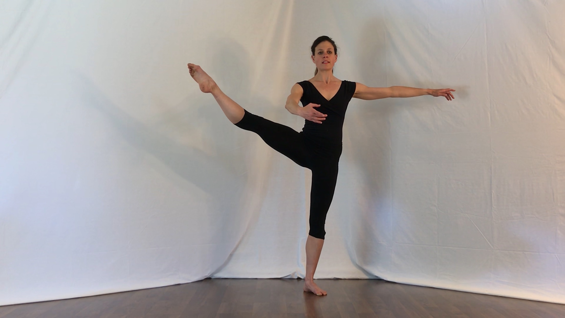Ballet 5 min basic warm-up: plies, tendus, etc.