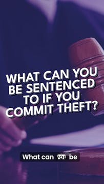 What can you be sentenced to if you c...