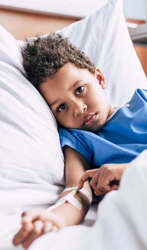 What are the differences between operating on and adult and a child?