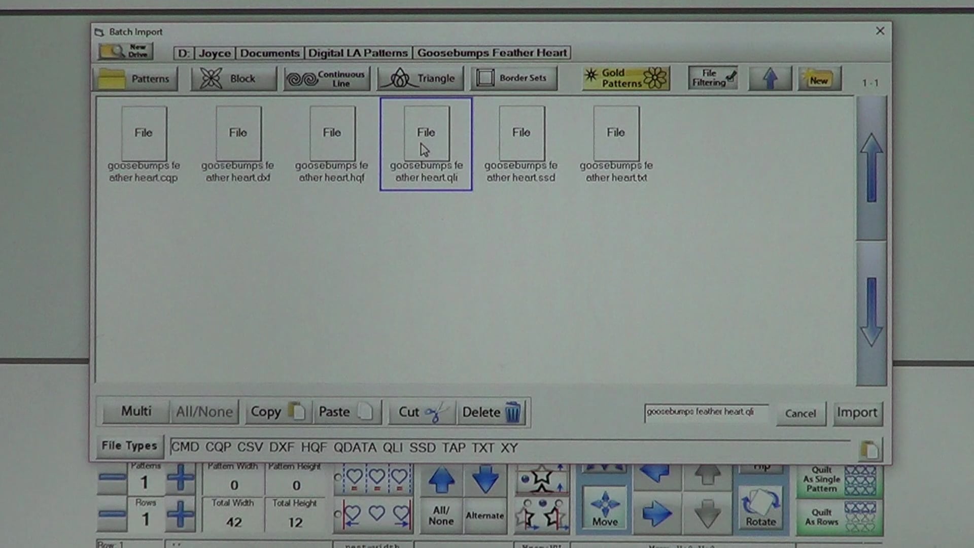 Batch Import - Importing Patterns
