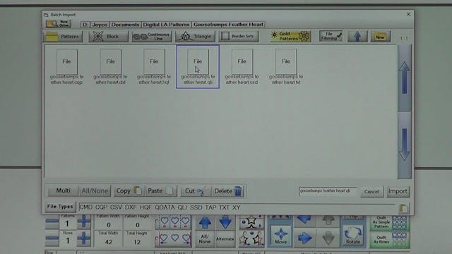 Importing Patterns