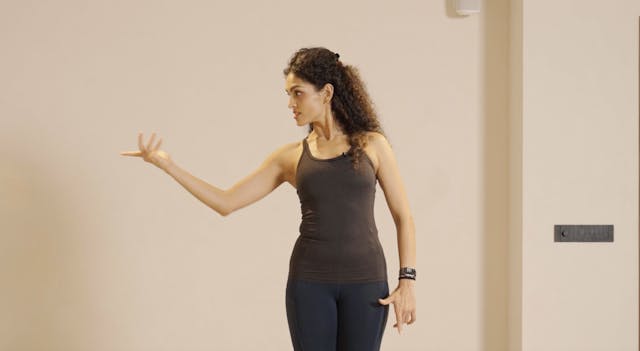 Arms moving in various directions