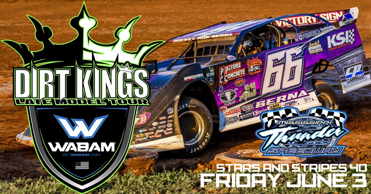 Stream Archive Stars & Stripes 40 Mississippi Thunder Speedway 6/3/22