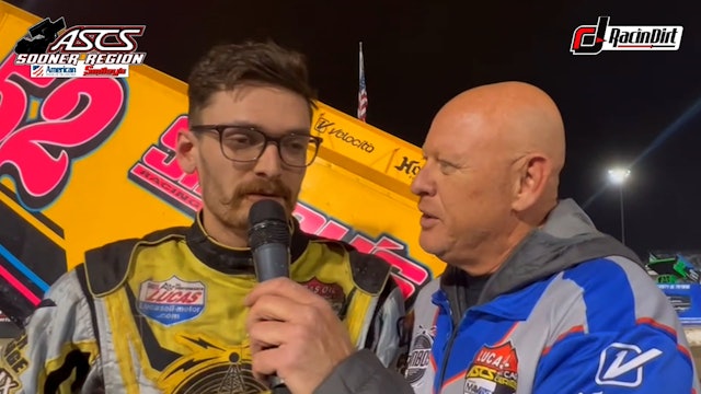 ASCS Sooner Region Blake Hahn Post Race Interview 81 Speedway 4/2/22