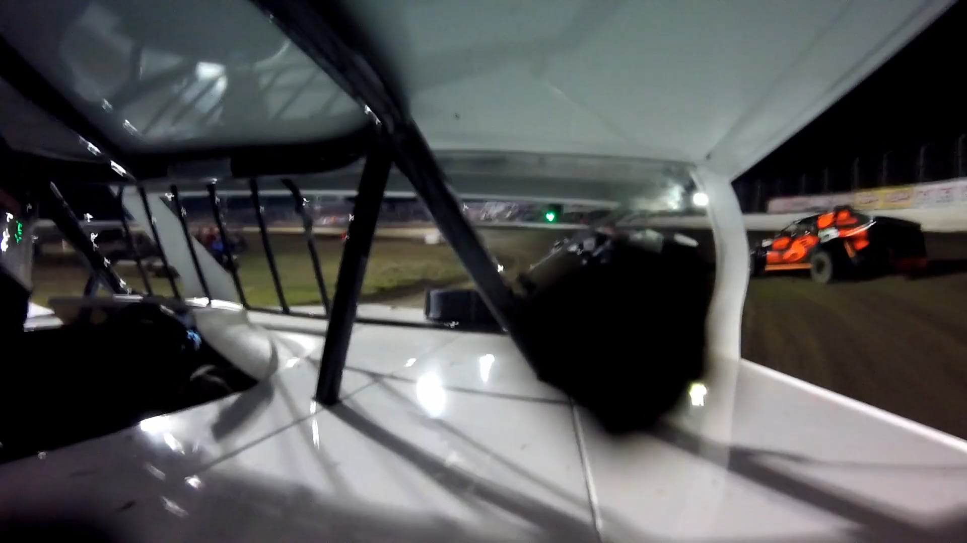 JC Morton In Car Battle at the Bullring Humboldt Speedway 3/27/21