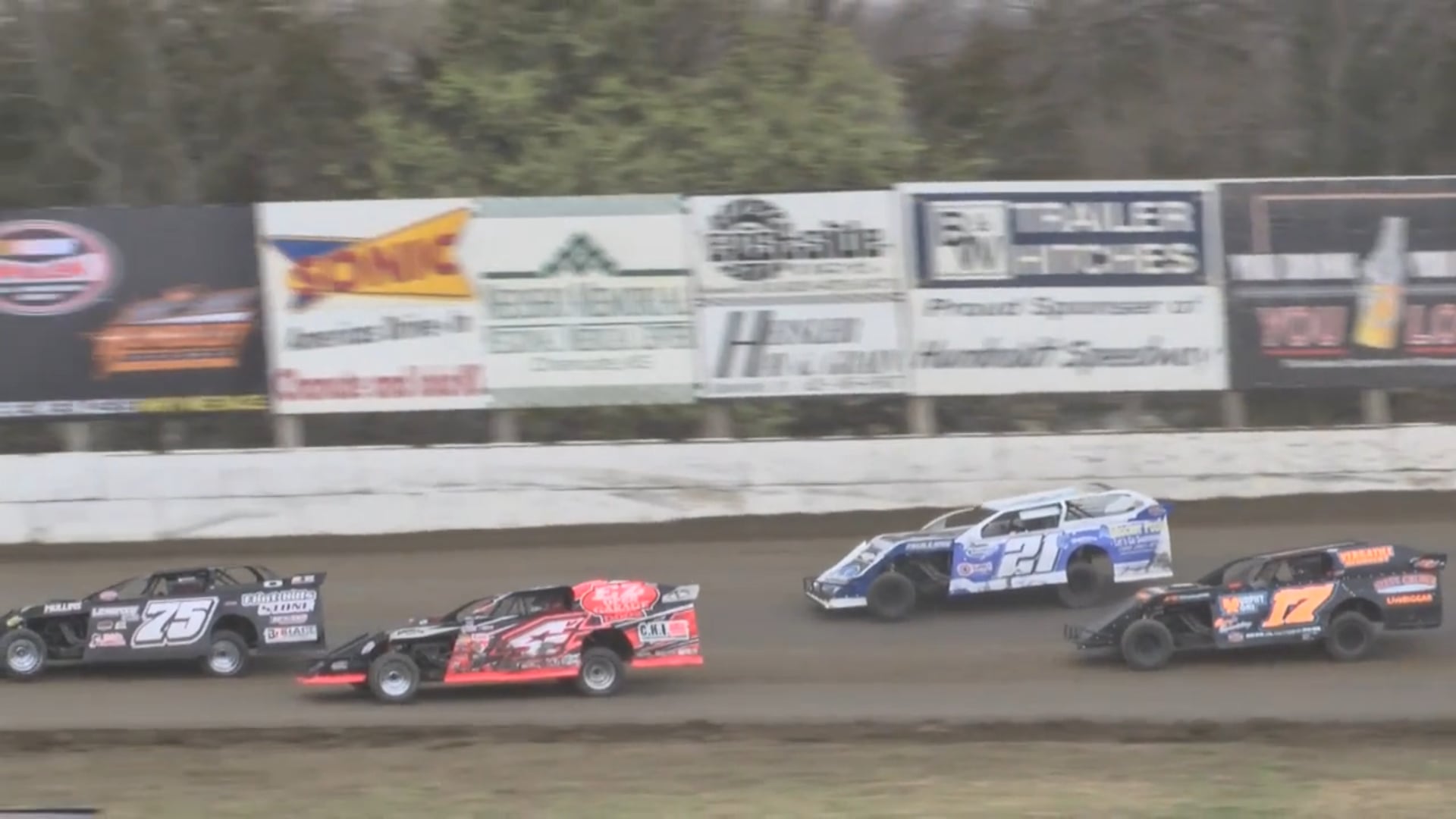NASCAR Modified A-Main Humboldt Speedway 3/12/17