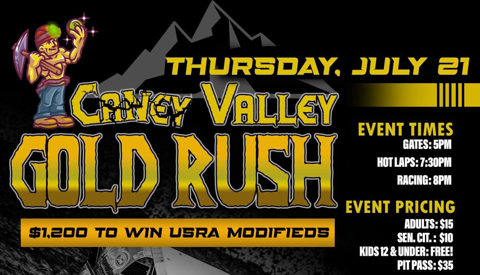 Stream Archive Gold Rush Caney Valley Speedway 7/21/22