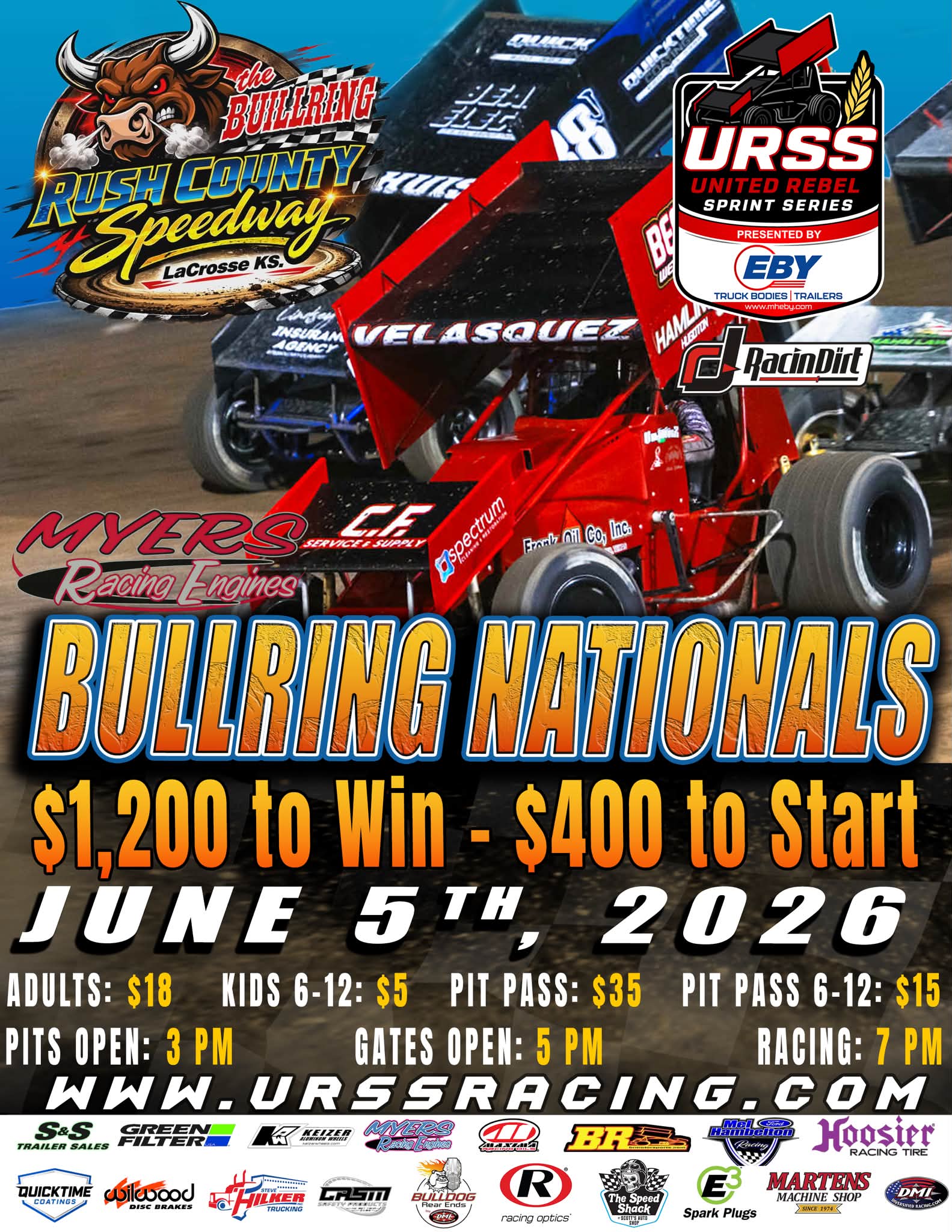 Replay URSS Rush County Speedway 6/5/26