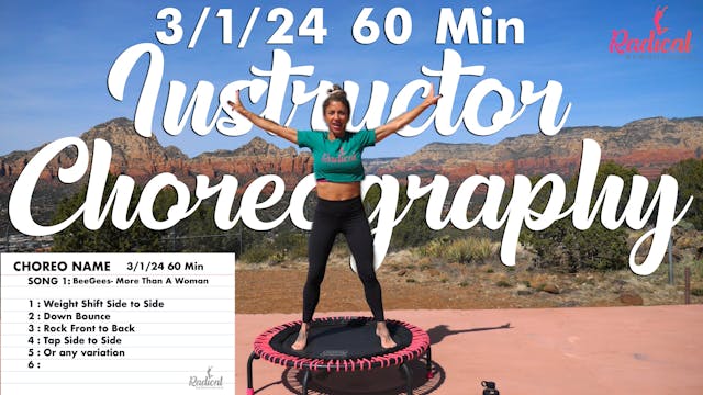 60 Minute Instructor Choreography 1