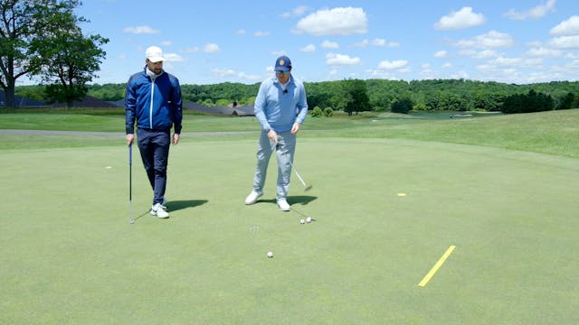 Putter Face Angle Aiming Drill